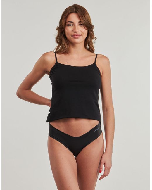 Sloggi Black Knickers/panties Zero Microfibre 2.0 Hipster Pack De 2