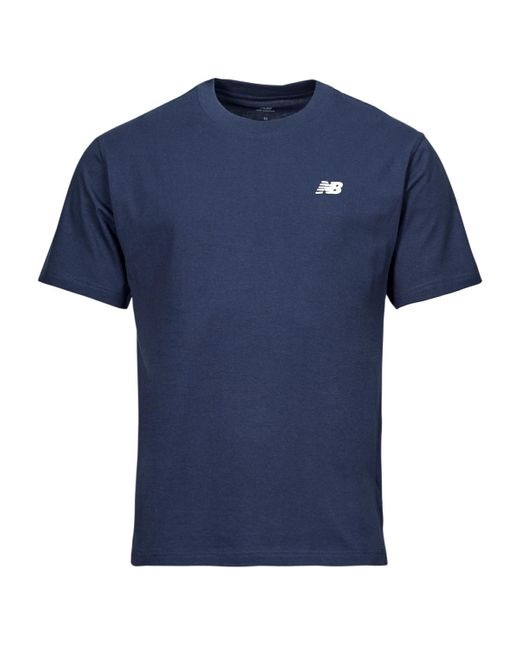 New Balance Blue T Shirt Small Logo Jersey Tee for men