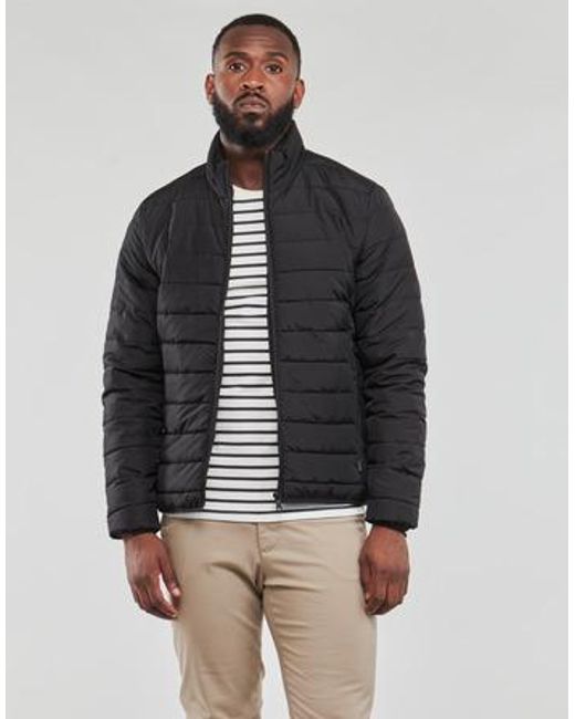 Only & Sons Black Duffel Coats Onsbron Quilt Jacket Otw Vd for men