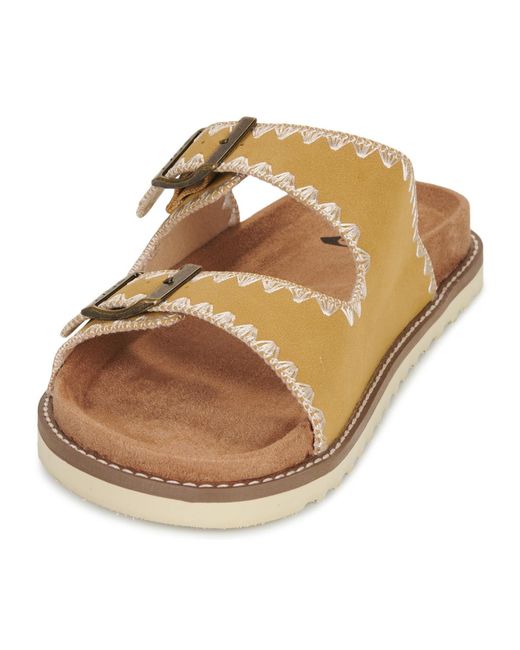Roxy Brown Flat Sandals Hyndira