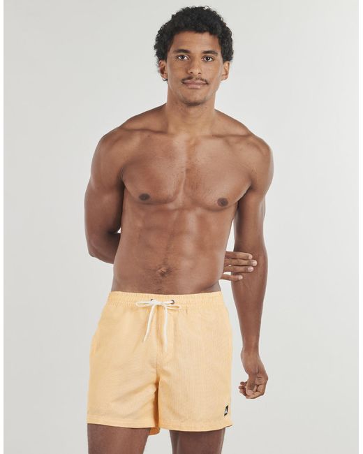Quiksilver Yellow Trunks / Swim Shorts Everyday Deluxe Volley 15 for men