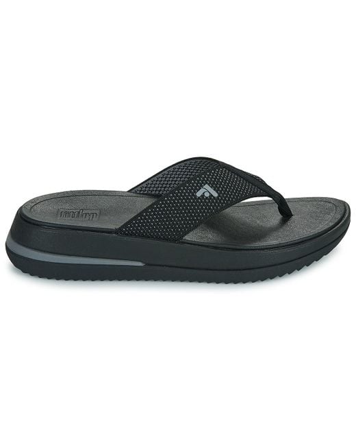 Fitflop Black Flip Flops / Sandals (shoes) Surff Two-tone Webbing Toe-post Sandals