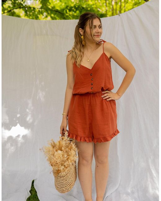 Celeste Brown Jumpsuit Neroli