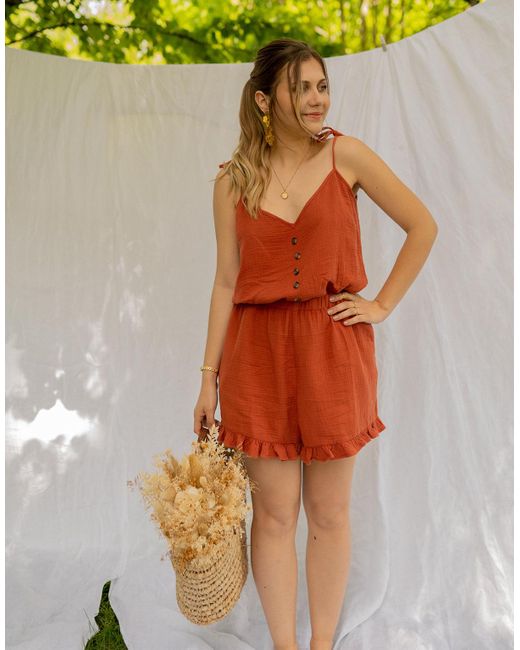 Celeste Brown Jumpsuit Neroli