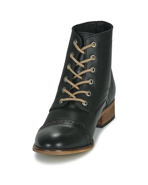 Betty London Black Mid Boots Foliane