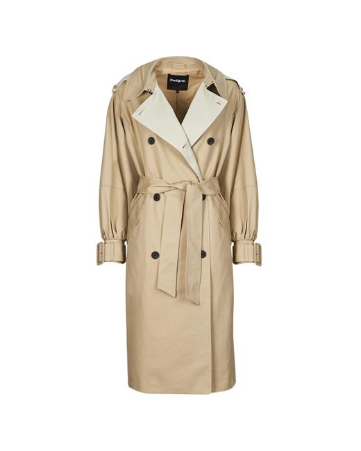 Desigual Natural Trench Coat Chaq Colonia