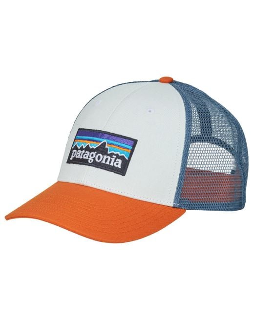 Patagonia Blue Cap P-6 Logo Lopro Trucker Hat for men
