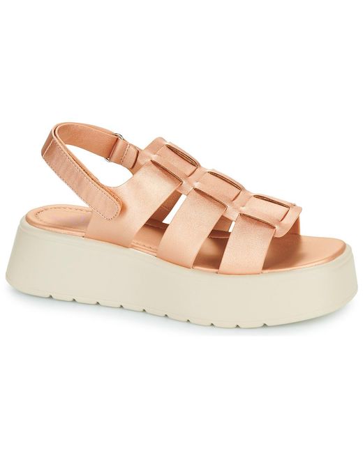 Moony Mood Pink Wedge Sandals Andrea