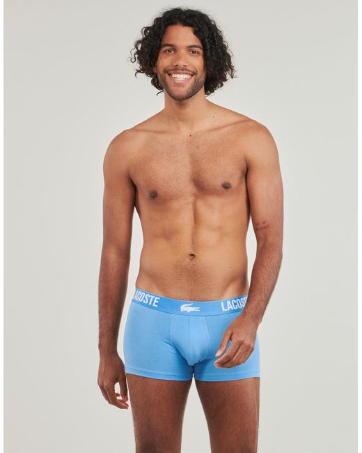 Lacoste Blue Boxer Shorts 5h3321 X3 for men