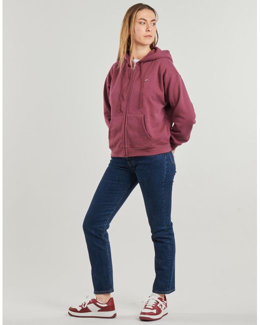 Levi's Purple Sweatshirt Everyday Zip Hoodie