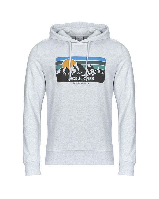 Jack & Jones Blue Hoodies Jjpeak for men