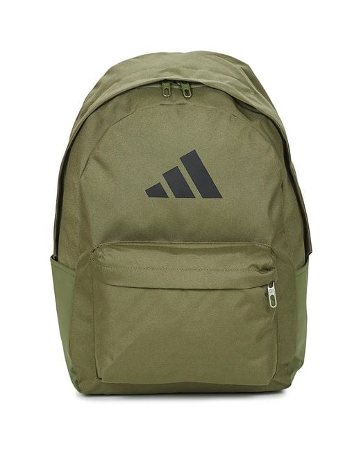 Adidas Green Backpack Classic 3 Bar Logo Backpack