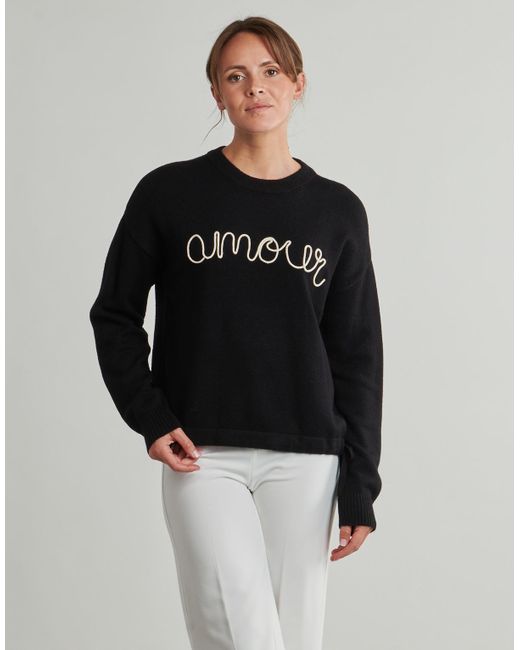 ONLY Black Sweatshirts Onlkatia Ls Text