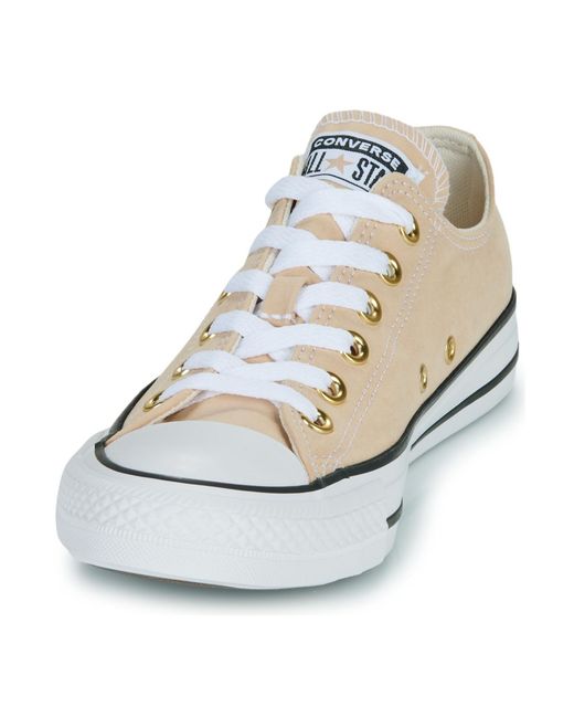 Converse White Shoes (trainers) Chuck Taylor All Star Peached Canvas