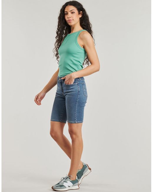 Levi's Blue Shorts Shaping Bermuda