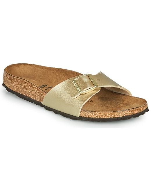 Birkenstock Metallic Madrid Bs Birko-flor Gold Sandals 5 Uk