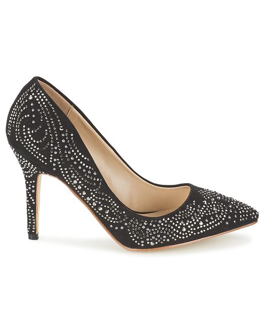 Moony Mood Black Sarati Court Shoes