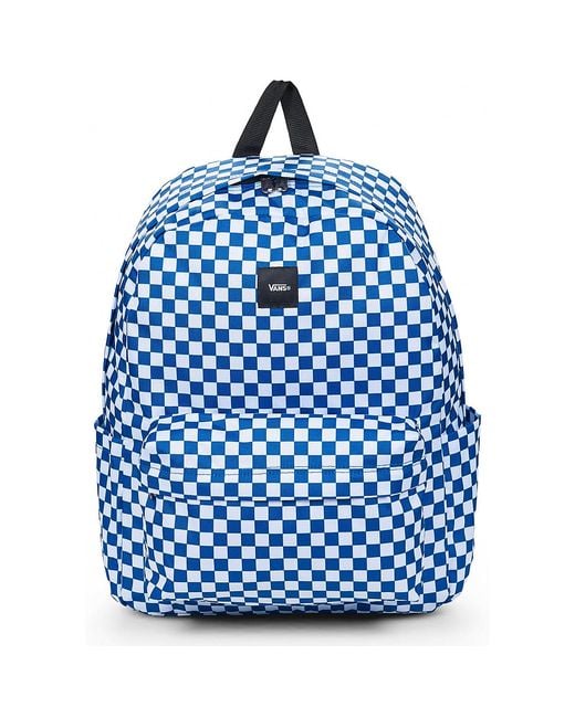 Vans Blue Backpack Old Skool Check Backpack 22l