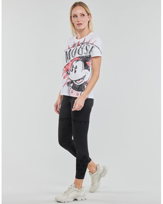 Desigual TS_Mickey Boom, T-Shirt da Donna, Black, L