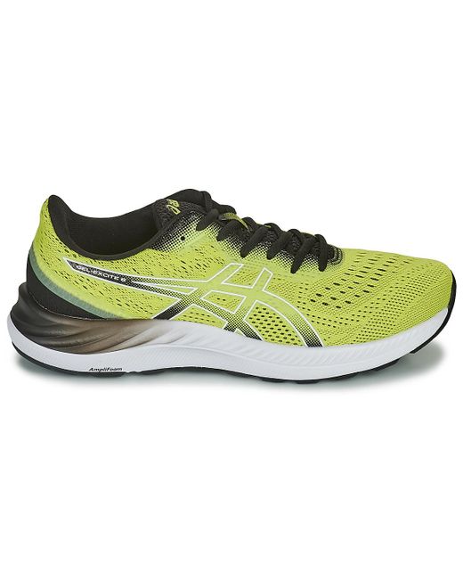 yellow asics trainers