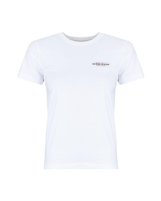Guess White T Shirt Gj Ss Cn Slim Mini America