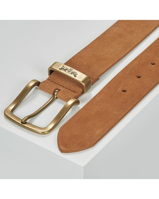 Levi's Brown Belt Metal Two Horse Keeper for men