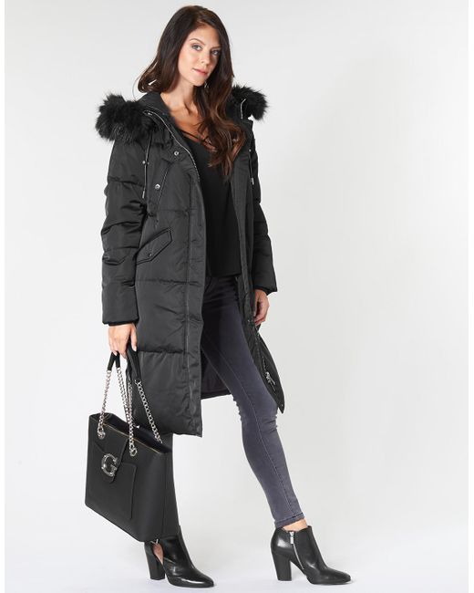 guess black parka