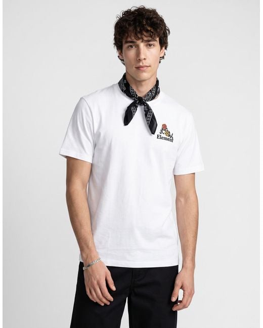 Element White T Shirt Hands Full Ss for men