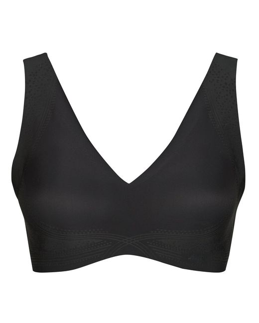 Sloggi Black Zero Feel Triangle Bras And Bralettes