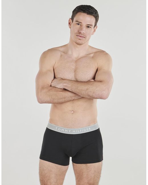 Tommy Hilfiger Black Boxer Shorts Trunk X5 for men