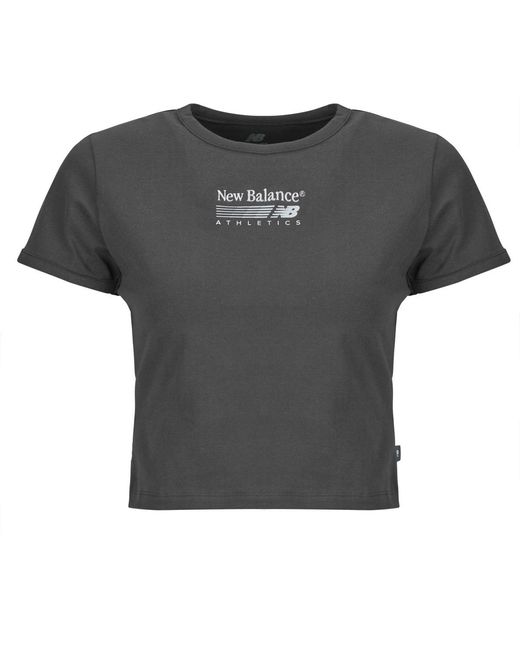 New Balance Black T Shirt Trackside Ringer T-shirt
