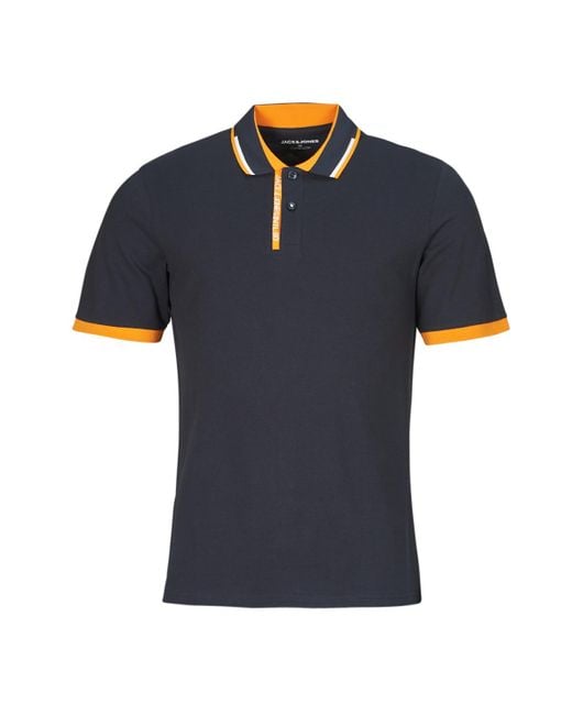 Jack & Jones Blue Polo Shirt Jjsteel Polo Ss for men