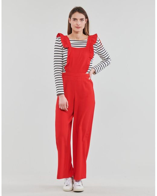 Naf Naf Red Ejenny Jumpsuit