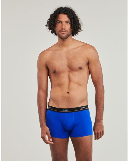 Boss Blue Boxer Shorts Trunk 5p Essential for men