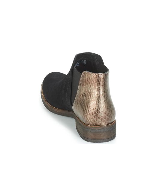 clarks demi beat black leather