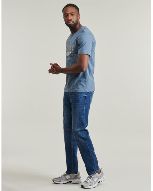 Jack & Jones Blue T Shirt Jjelogo Tee Ss for men