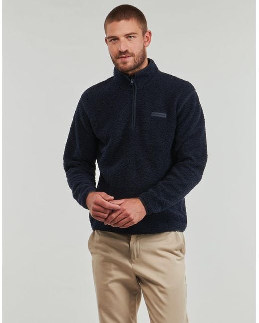 SELECTED Blue Fleece Jacket Slhstorm for men