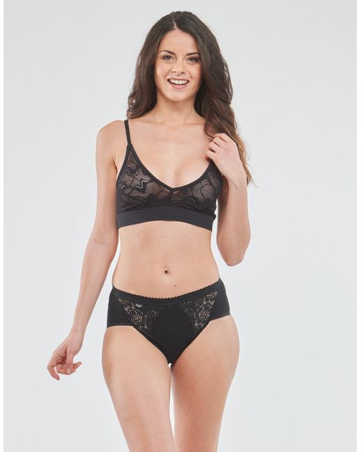 Sloggi Black Knickers/panties Chic Midi Pack X4