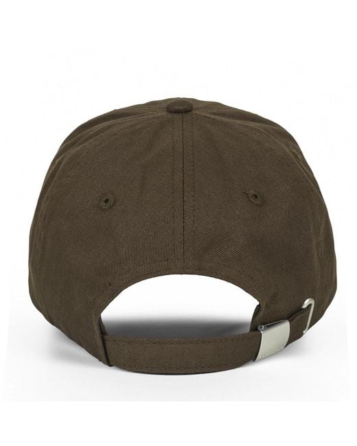 Calvin Klein Green Cap Monogram Embroidery Baseball Cap