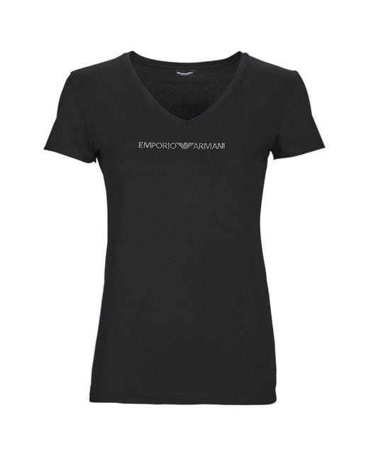 Emporio Armani Black T Shirt T-shirt V Neck
