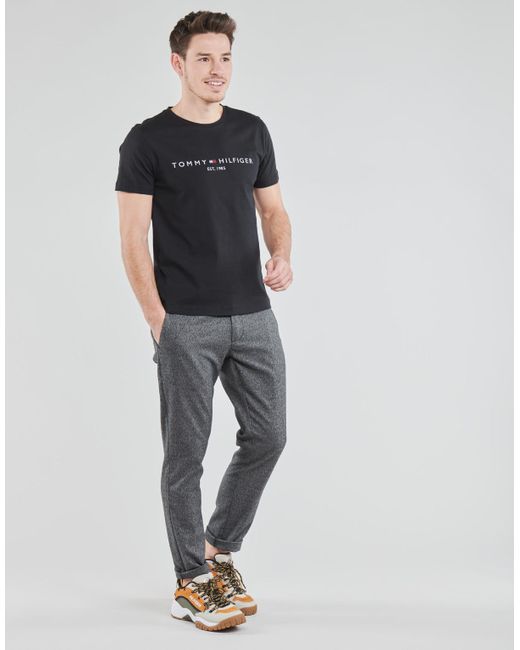 Tommy Hilfiger Black Core Tommy Logo T Shirt for men