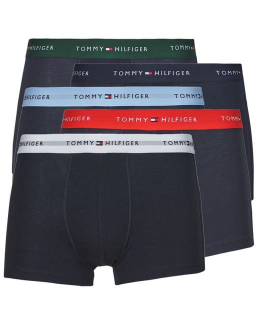 Tommy Hilfiger Blue Boxer Shorts Signature Ctn Ess X5 for men