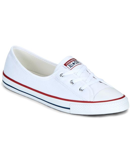 Converse White Shoes (trainers) Ballet Lace Chuck Taylor All Star Slip
