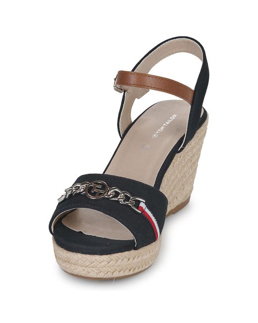 Tom Tailor Blue Wedge Sandals Nomi