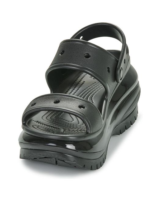 CROCSTM Black Clogs (shoes) Mega Crush Sandal