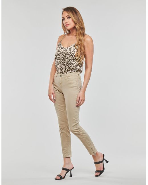 ONLY Brown Tops / Sleeveless T-shirts Onlmayra Tie Satin Singlet