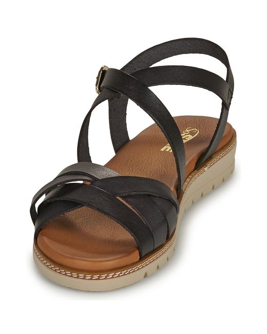 So Size Black Flat Sandals Marietta