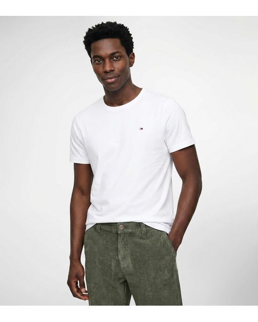 Tommy Hilfiger Cotton Icon Sleepwear-2s87904671 Men's T Shirt In White for men