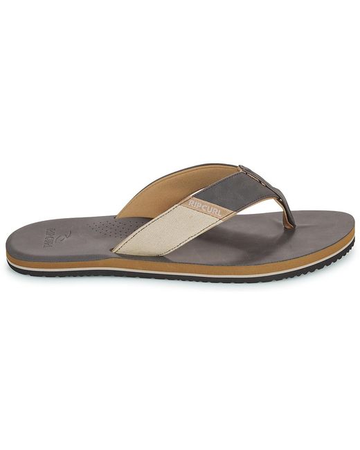 Rip Curl Brown Flip Flops / Sandals (shoes) Oxford Bloom Open Toe for men