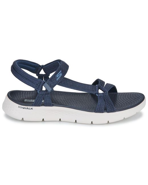 Skechers Blue Flat Sandals Go Walk Flex Sandal - Sublime